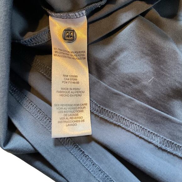 Travis Mathew Men’s Polo. Pima Cotton. Blue. Has embroidery on sleeve. Size XXL - Picture 7 of 8